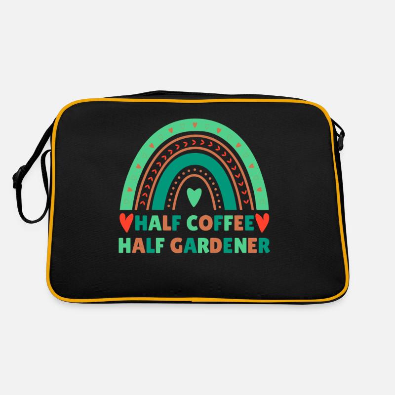 Kaffee Gärtner Spruch Design Retro Tasche