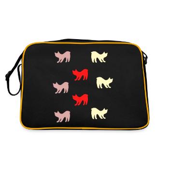 Chats sans queue - Sac Retro - noir/or - Dos
