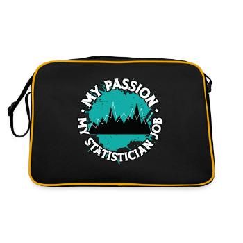 Statisticien Ma passion Mon statisticien Comptable - Sac Retro - noir/or - Dos