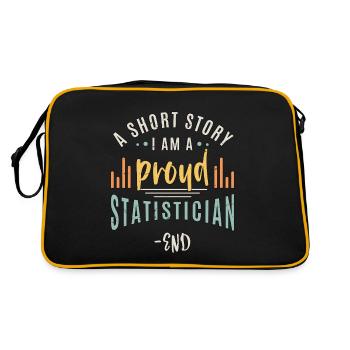 Statisticien Une petite histoire Je suis un scientifique des données - Sac Retro - noir/or - Dos