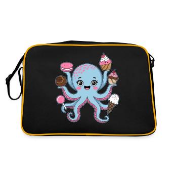 Gâteau Poulpe Enfants Calmars - Sac Retro - noir/or - Dos
