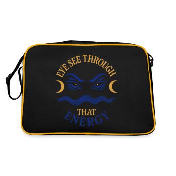Mauvais Œil Protection Spirituelle Mode Mystique - Sac Retro - noir/or - Dos