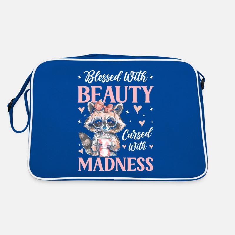 Funny Cute Wild Raccoon Meme Retro Bag