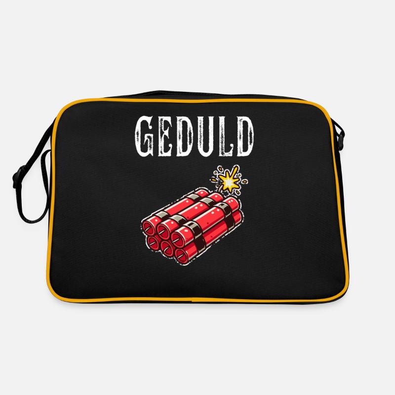 Geduld am Limit mit Dynamit Humor Retro Tasche