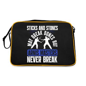 Escrima Arnis Masters Never Break Arts Martiaux - Sac Retro - noir/or - Dos