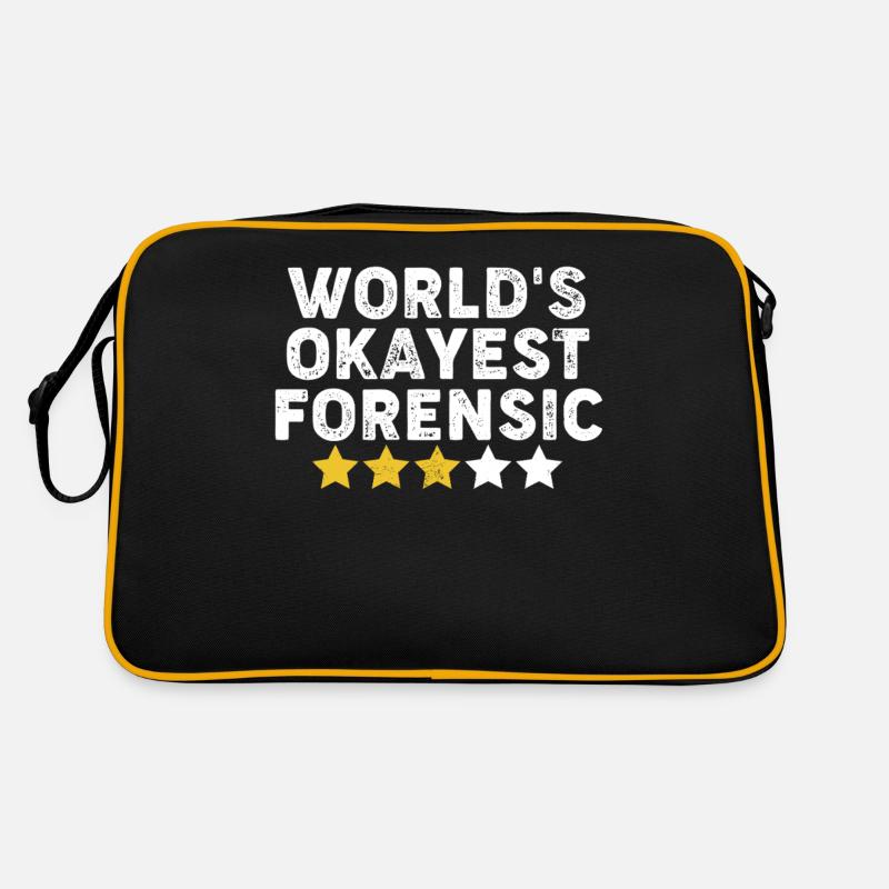 Worlds Okayest Forensic Drôle Scène de crime Forensic Sac Retro