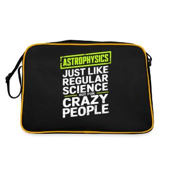 Astrophysicist Astrophysics Astronomy Gift - Retro Bag - black/gold - Back