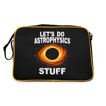 Astrophysicist Astronomy Astrophysics Gifts - Retro Bag - black/gold - Back