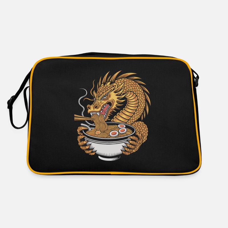 Drachen und Ramen: Eine Harmonische Fusion der Retro Tasche