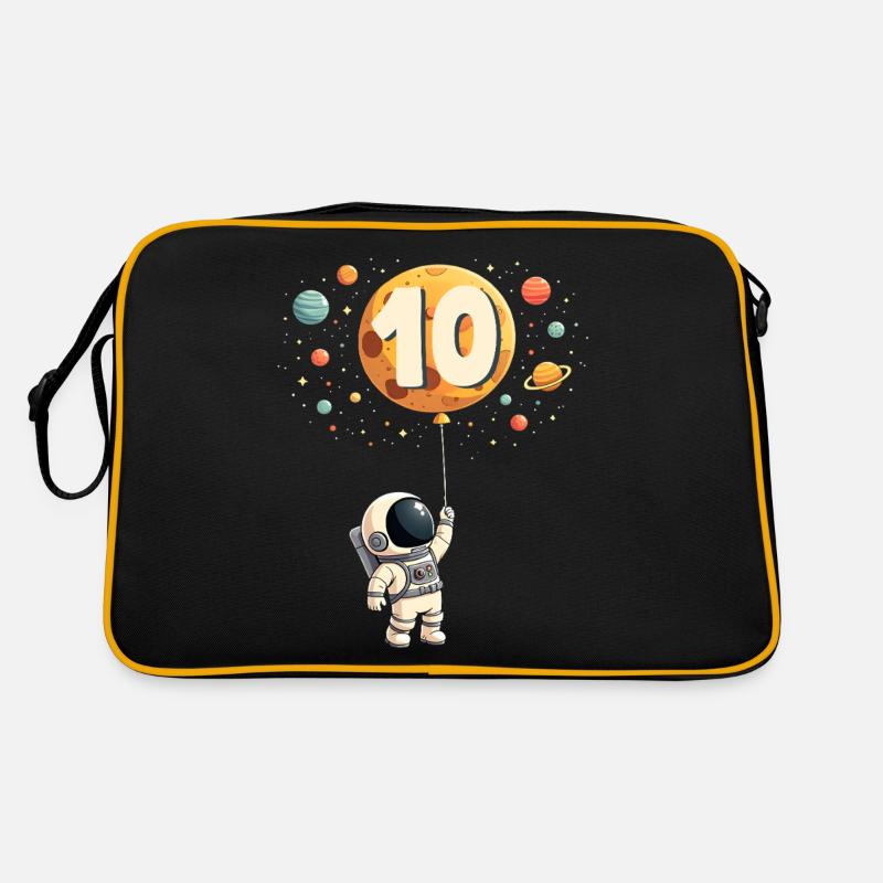 Astronaute mignon 10e anniversaire garçon espace Sac Retro