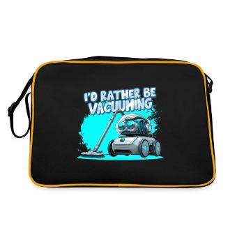 Vacuuming Household I'd Rather Be Vacuuming - Retro Bag - black/gold - Back