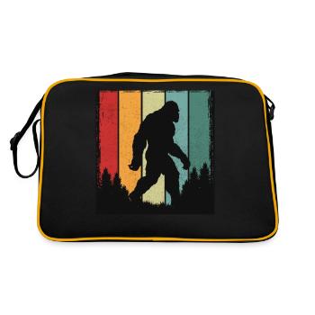Bigfoot Retro Forest Vintage - Retro Bag - black/gold - Back