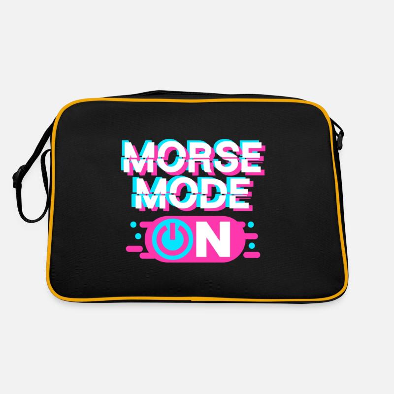 Morsecode Morse Code On Retro Tasche