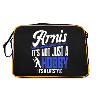 Escrima Arnis It's Not Just A Hobby - Retro Bag - black/gold - Back