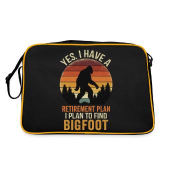 Retirement Plan Find Bigfoot - Retro Bag - black/gold - Back