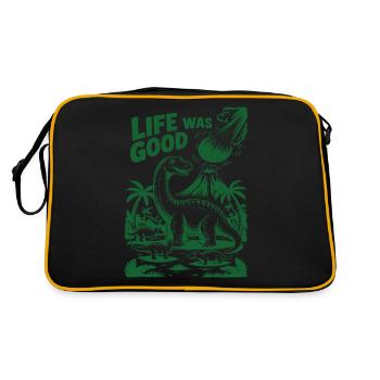 Life Was Good – The Last Look of the Dinosaurs - Retro Bag - black/gold - Back