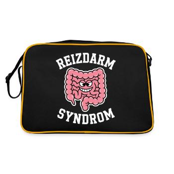 Irritable Bowel Syndrome Humor Digestion - Retro Bag - black/gold - Back