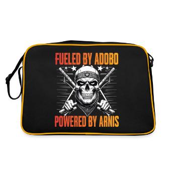 Escrima Fueled By Adobo Powered By Arnis - Retro Bag - black/gold - Back