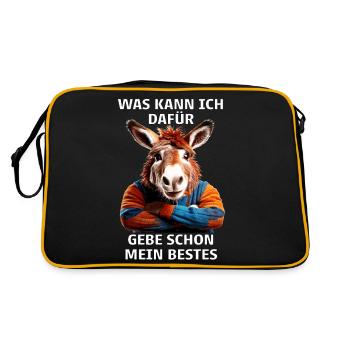 QUE PUIS-JE FAIRE À CE SUJET - Sac Retro - noir/or - Dos