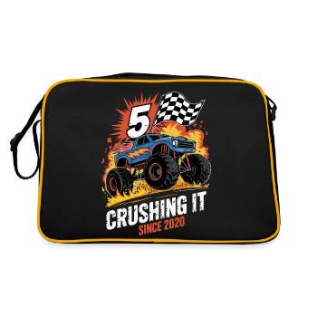 Monster Truck du 5e anniversaire – L’écraser 2020 - Sac Retro - noir/or - Dos