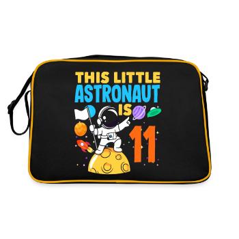 Ce petit astronaute fête ses 11 ans - Sac Retro - noir/or - Dos