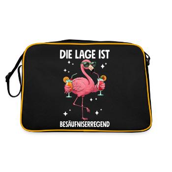 The situation is drunkenness - Retro Bag - black/gold - Back