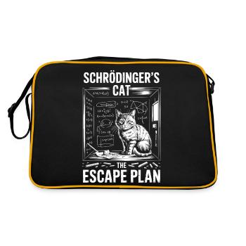 Schrödinger's Cat – Escape Plan - Retro Bag - black/gold - Back
