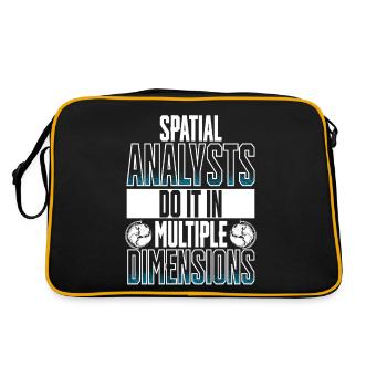 Geographic Information Systems Spatial Analysts - Retro Bag - black/gold - Back