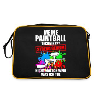 Technique de paintball Gotcha Joueur de paintball - Sac Retro - noir/or - Dos