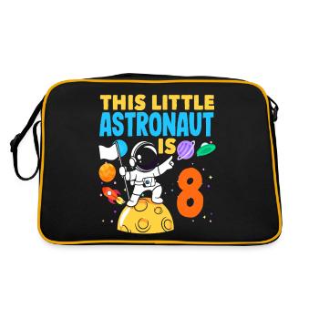 Ce petit astronaute fête ses 8 ans - Sac Retro - noir/or - Dos