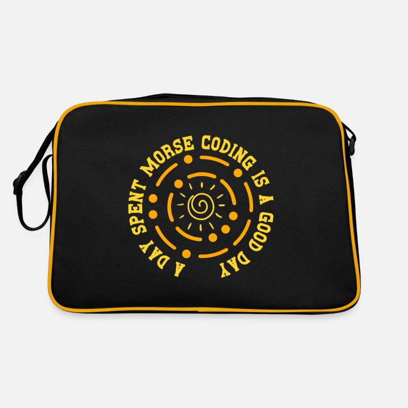 Morsecode Morse Code A Day Spend Morse Coding Retro Tasche