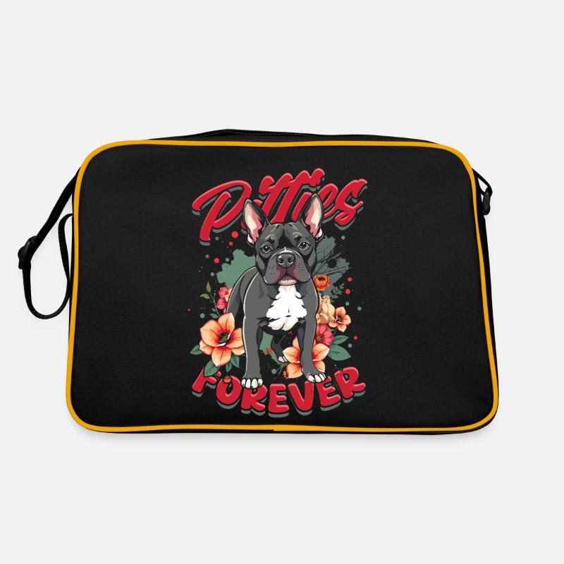 Pitbull Pitbulls Pitties Forever Retro Tasche