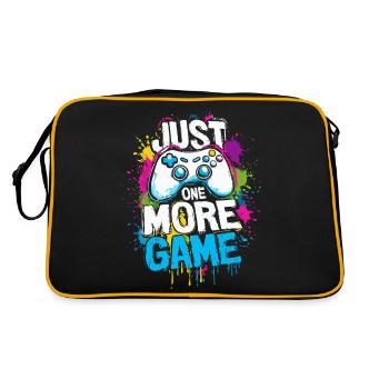 Just One More Game - Gamer Saying with Controller - Retro Bag - black/gold - Back