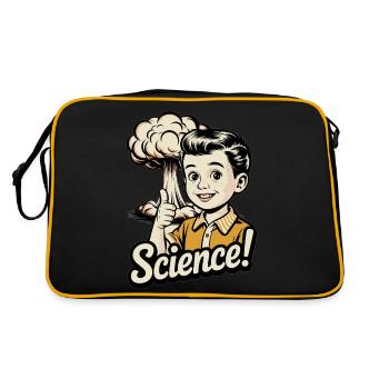 Science – Design satirique atomique vintage - Sac Retro - noir/or - Dos