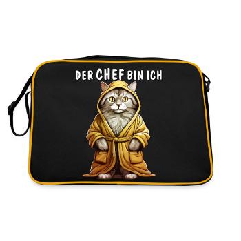 CAT BATHROBE THE IS ME - Retro Bag - black/gold - Back