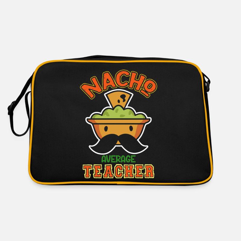Nacho Average Teacher Humor Design Retro Tasche