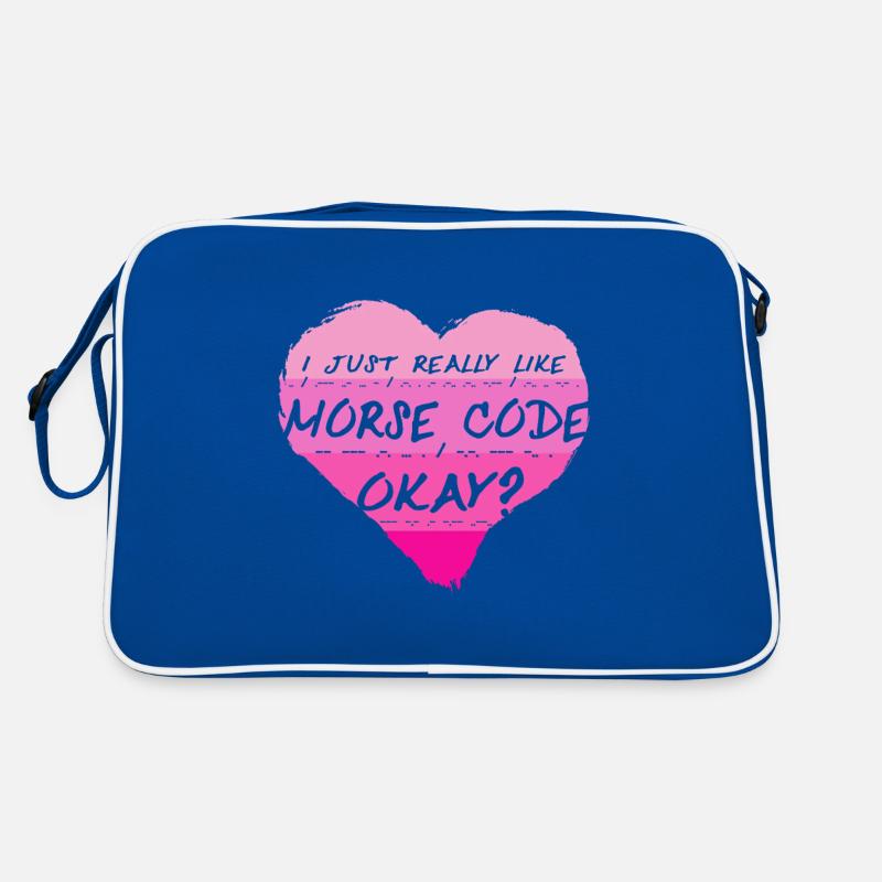 Morsecode J’aime vraiment le code Morse, d’accord ? Sac Retro