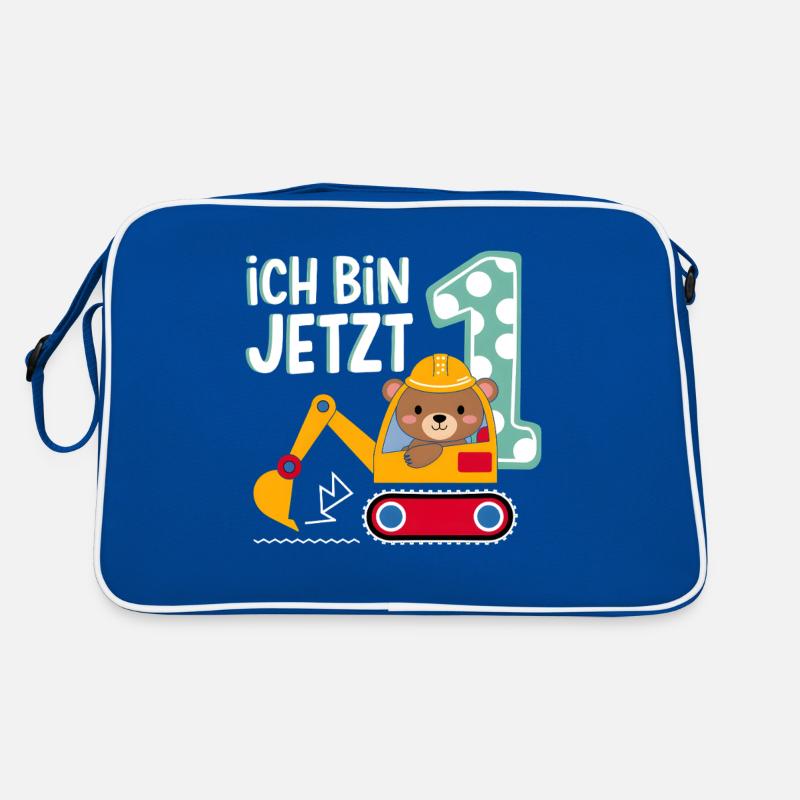 I'm Now 1 Bagger Bear 1st Birthday Retro Bag