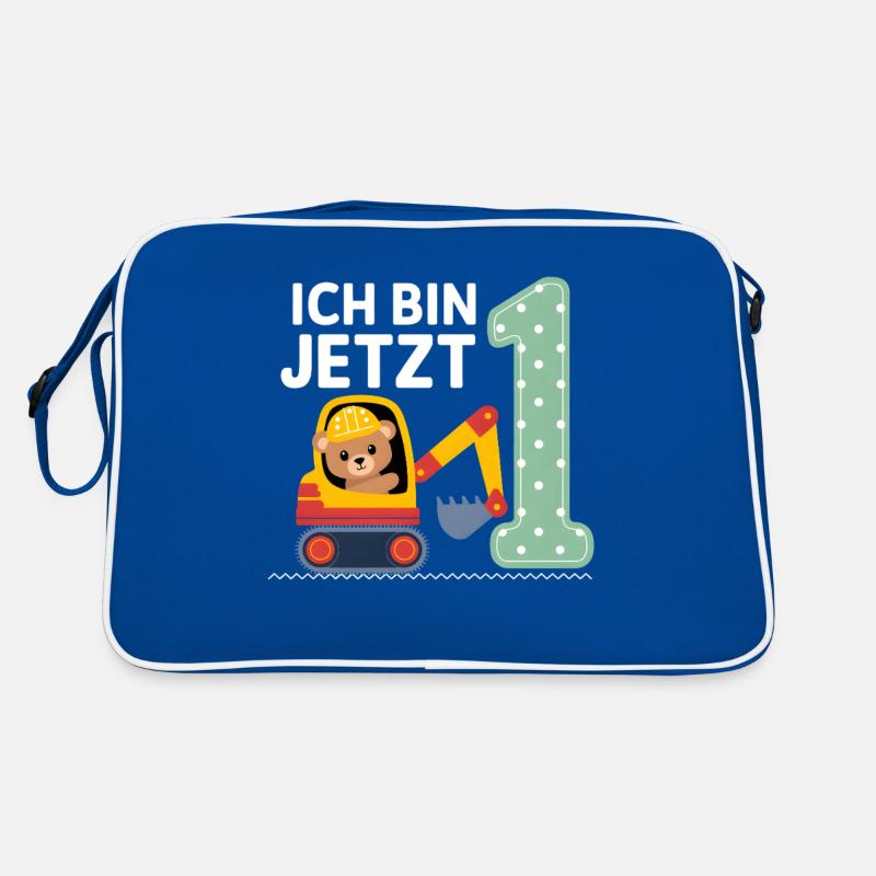 I'm Now 1 Bagger Bear 1st Birthday Retro Bag