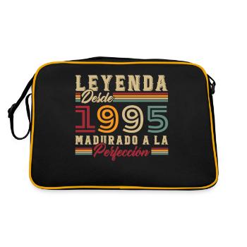 1995 Vintage Retro Geburtstagsgeschenk - Retro Tasche - Schwarz/Gold - Hinten