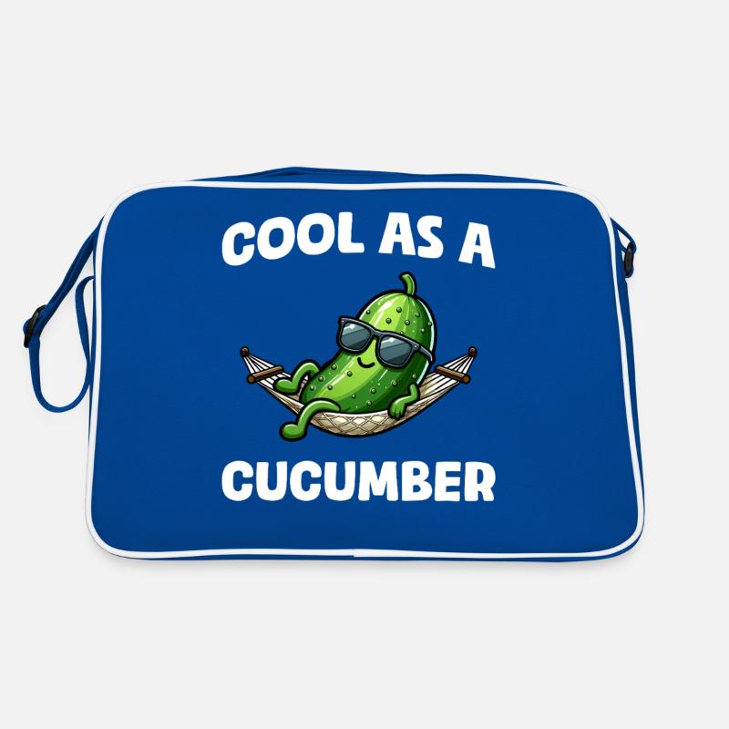 Frais comme un concombre Gurke Pickle Gurkenliebhaber Sac Retro