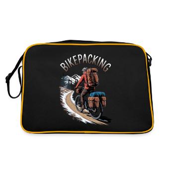 Bikepacking – la liberté sur deux roues - Sac Retro - noir/or - Dos