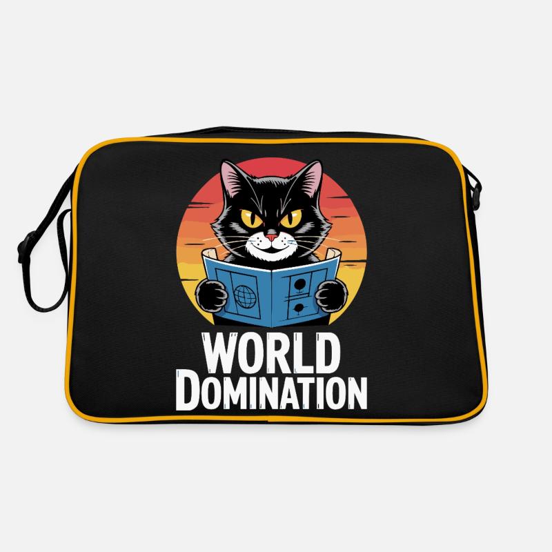 Domination mondiale – un chat avec de grands projets Sac Retro
