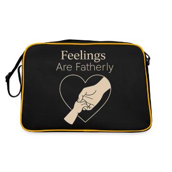 Emotional Verfügbarer Vater Sanfter - Retro Tasche - Schwarz/Gold - Hinten