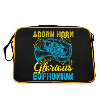 Euphonium Adorn Horn Glorious Euphonium Baritones - Retro Bag - black/gold - Back