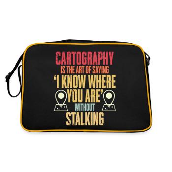Geographic Information Systems Cartography - Retro Bag - black/gold - Back
