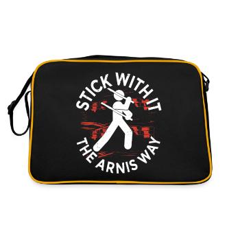 Arts martiaux Escrima à la manière de l’Arnis - Sac Retro - noir/or - Dos