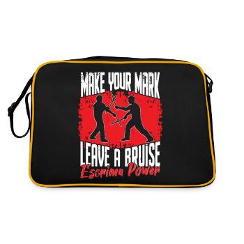 Escrima Power Arnis Arts Martiaux - Sac Retro - noir/or - Dos