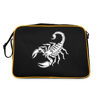 Scorpion - Dard venimeux - Conservation des espèces - Habitat - Sac Retro - noir/or - Dos