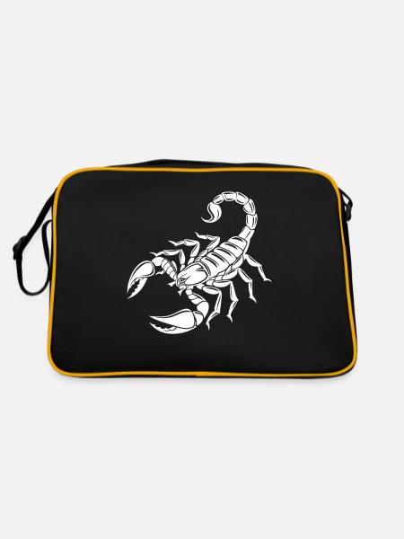 Scorpion - Poisonous Stinger - Species Conservation - Habitat - Retro Bag - black/gold - Back